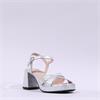 Wonders Zaida Platform Block Heel Sandal - Silver